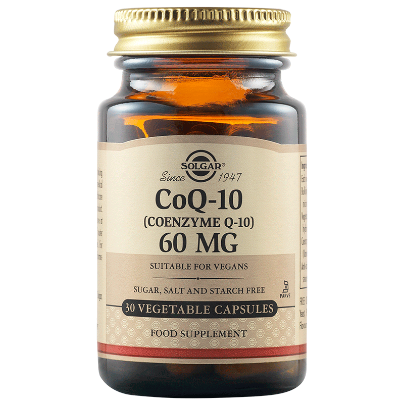 коензим q-10 60mg, веган капсули, 30 броя