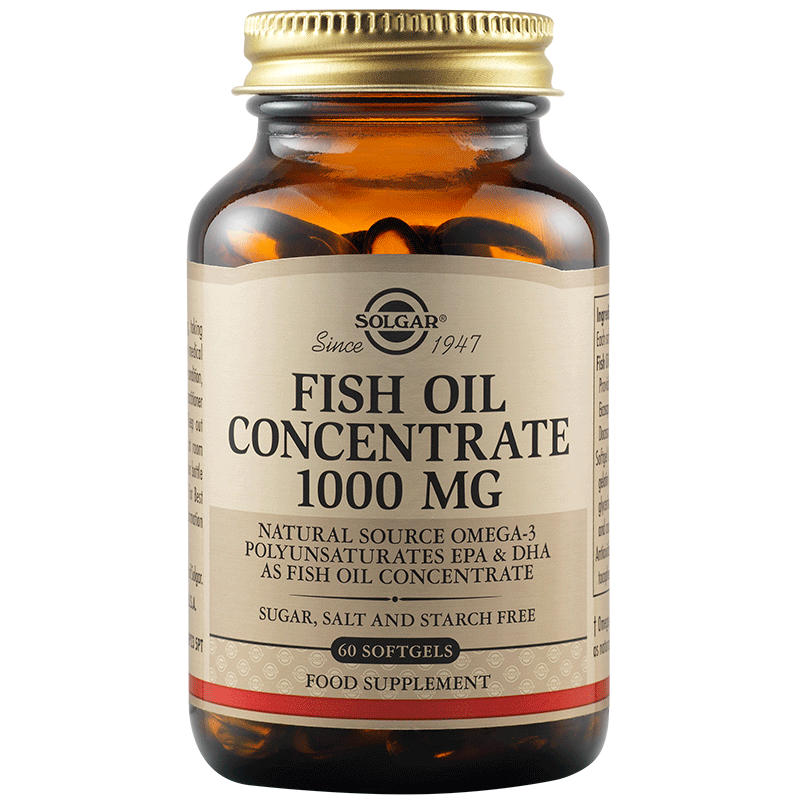 Концентрат от рибено масло 1000mg Меки капсули 60 броя