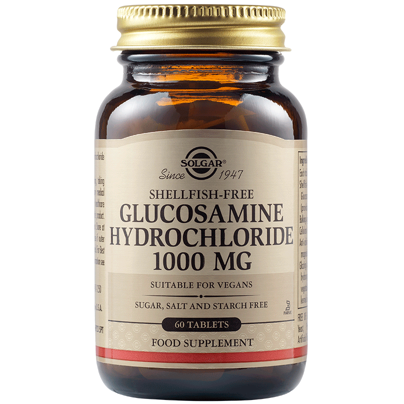 Глюкозамин HCl 1000mg (без миди), Таблетки, 60 броя