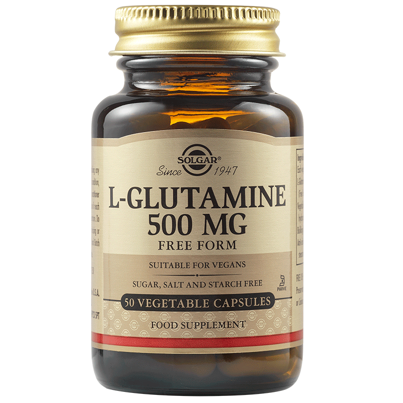 L-Глутамин 500mg, Вег. капсули, 50 броя